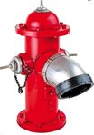 Roter Hydrant Vintage-Deko